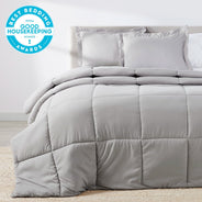 Brushed Silver Oversized Comforter Set