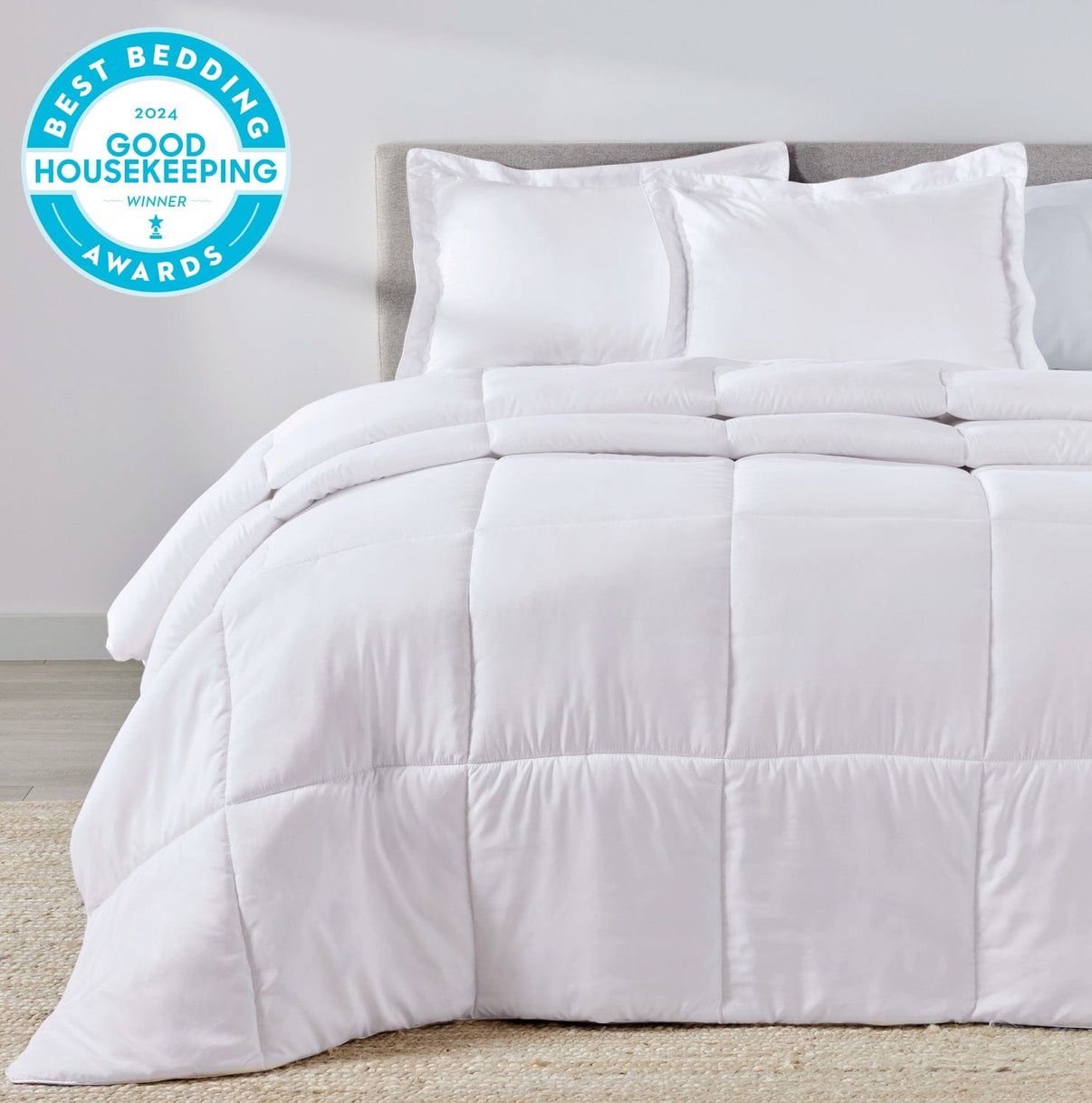 Classic White Oversized Comforter Set