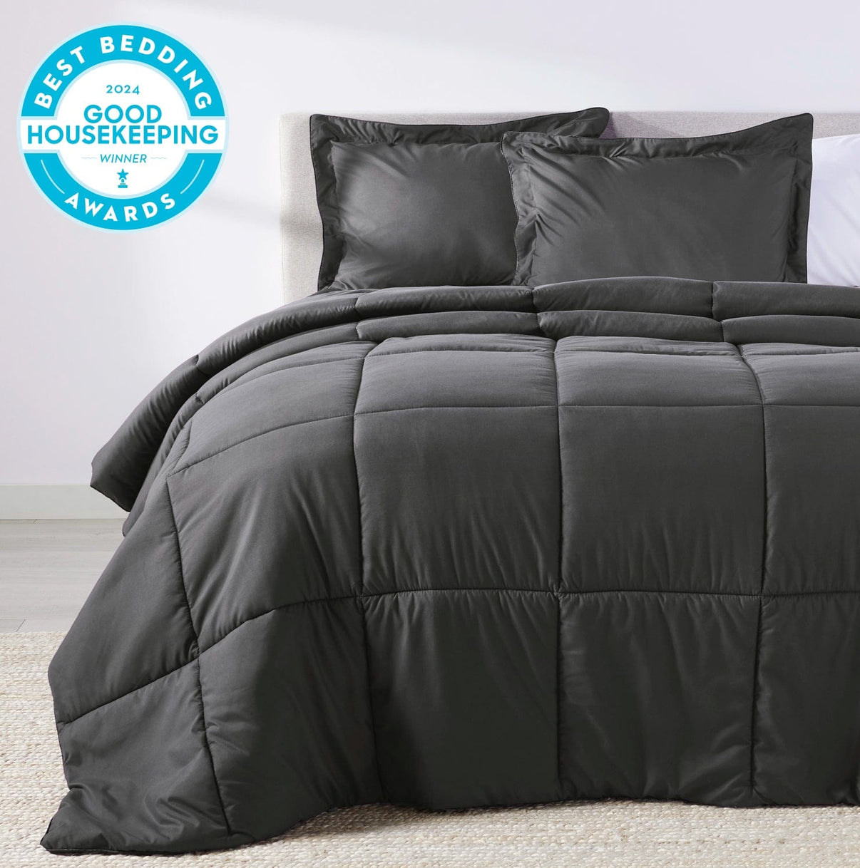 Graphite Gray Oversized Comforter Set