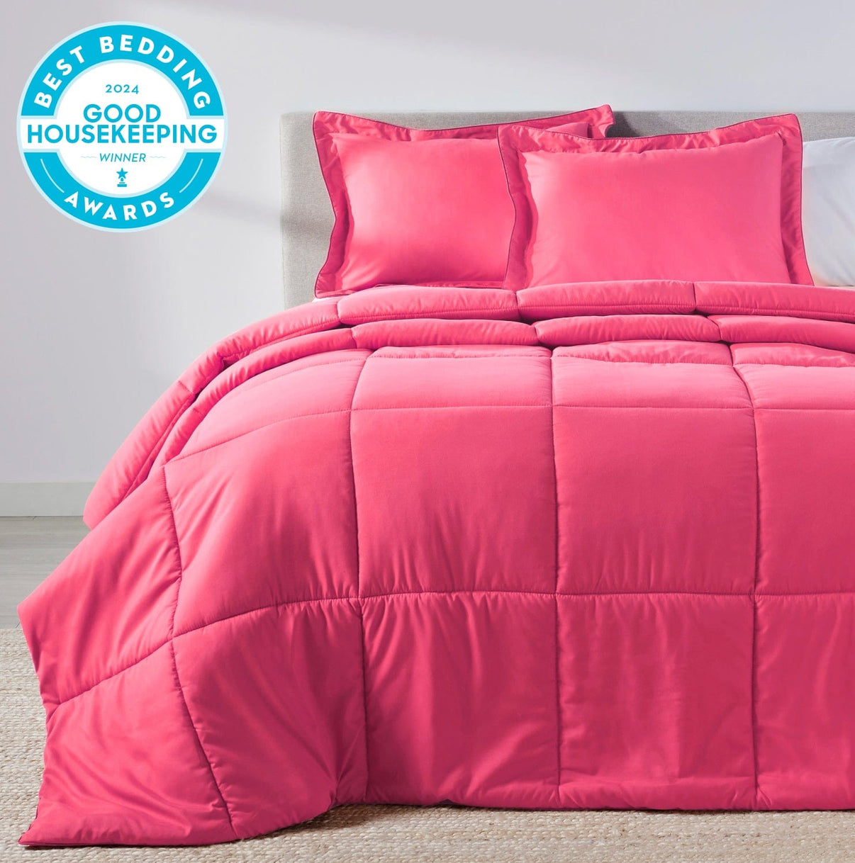 Passion Pink Oversized Comforter Set