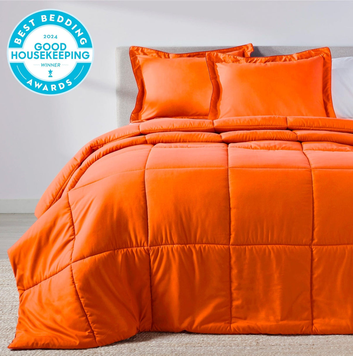 Sunkissed Orange Oversized Comforter Set