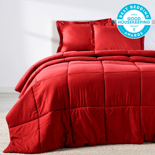 Red Velvet Oversized Comforter Set