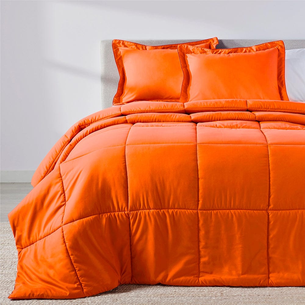 Sunkissed Orange Oversized Comforter Set – The Original PeachSkinSheets®