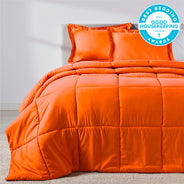 Sunkissed Orange Oversized Comforter Set