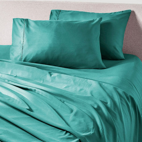  PeachSkinSheets Beach Blue Sheet Set - 1500tc Level of Softness  - Extra Soft Cooling Sheets for Hot Sleepers and Night Sweats - Regular King  Size : Home & Kitchen